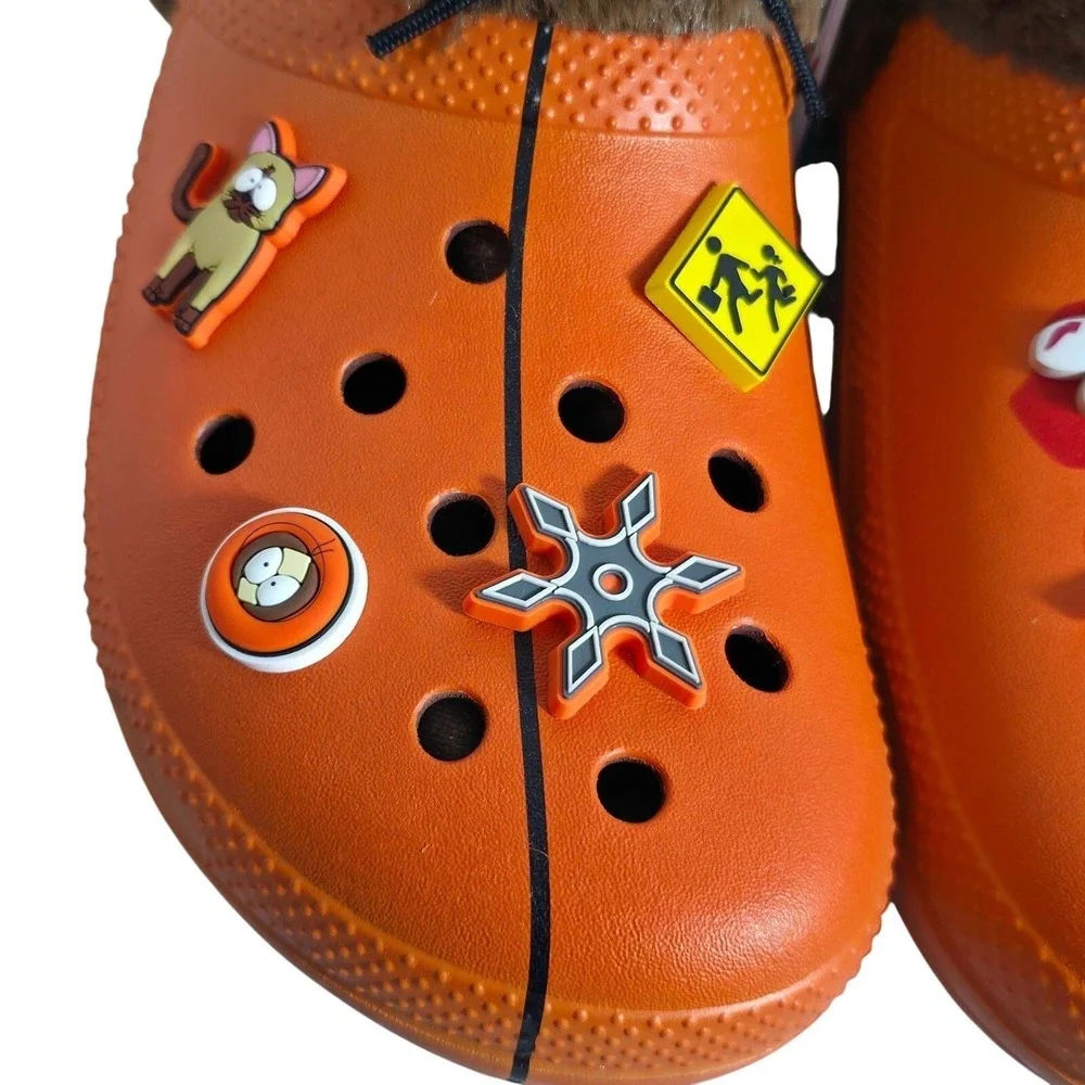 Crocs South Park Kenny Classic Lined Clogs‎ Men's Size 12 Orange 211499-90H NWT
